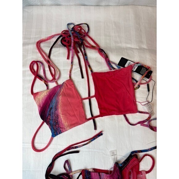Hawaiian Multi Color‎ 3 Piece Bikini Set Size S RefM22 - Picture 10 of 10